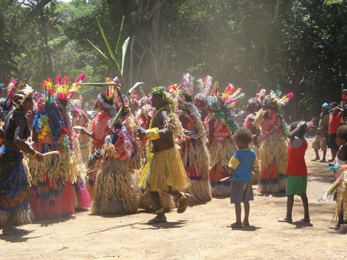 Tanna in the South Pacific and a local feast ©  SW